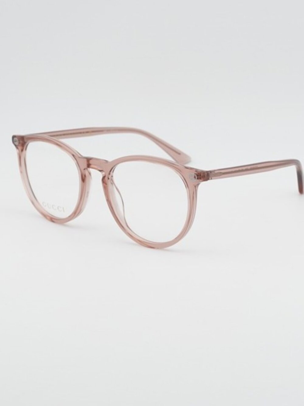 Gucci GG0027O 019 Eyeglasses Round Pink 50mm Frame